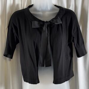 Ann Taylor LOFT Bolero Shrug Black XS feminine 72-39